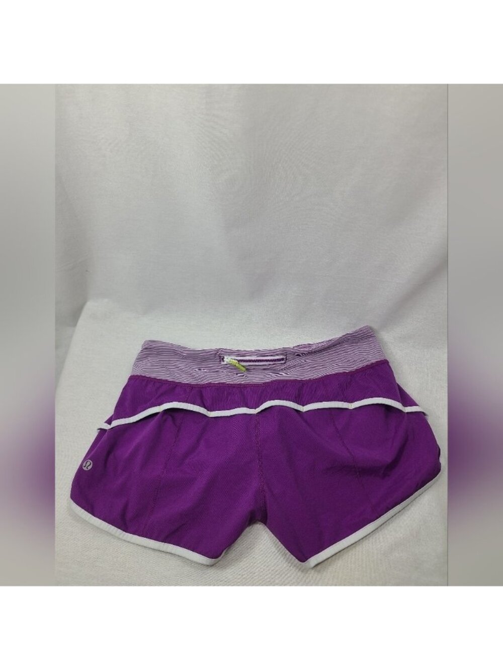 Lululemon Speed Shorts with striped waistband in Potion Purple size 6